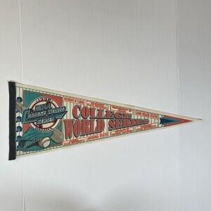 1998 NCAA College World Series Baseball Pennant 30" AL Miami MS FL CA & Louisana